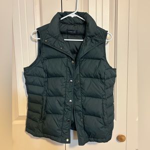 Lands End puffer vest, forest green, size 6-8/small